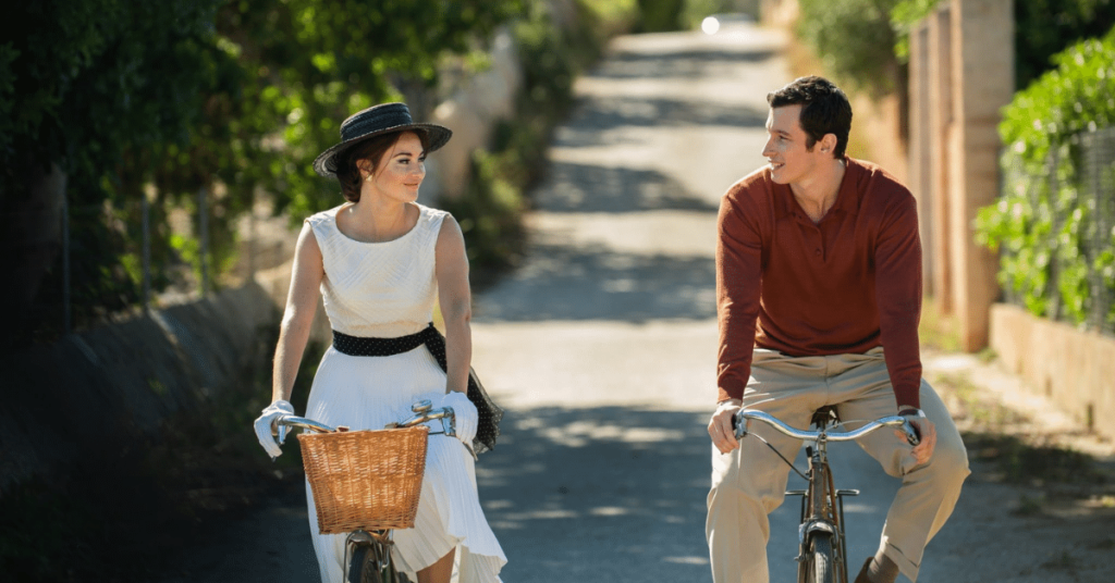 The last letter from your lover The last letter from your lover Callum Turner and shailene woodley riding bicycle